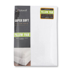 Coloroll Super Soft Pillow Cases 2 Pack White