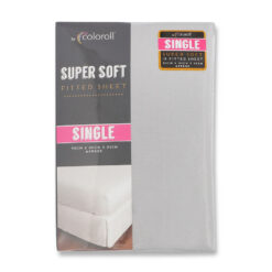 Super Soft Fitted Sheet Silver