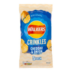 Walkers Crinkles Cheddar And Onion -  5 Pack