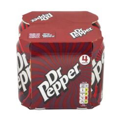 Dr Pepper Soft Drink Cans 330ml x 4 Pack