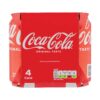 Coca Cola Original Soft Drink Cans 330ml x 4 Pack