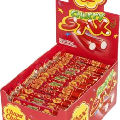 Chupa Chups Cherry Stix - Fondant Filled Chewy Sweets, 150 Pack