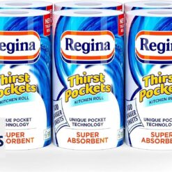 Regina - Thirst Pockets Kitchen Roll, 6 Rolls