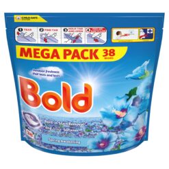 Bold PODS Spring Awakening Washing Liquid Laundry Detergent Capsules, 38 Washes