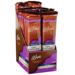 Asher's Sugar Free Chocolate Candy Bars - Dark Chocolate: 12-Piece Box