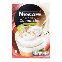 Nescafe Cappuccino Unsweetened Sachets 15.5g x 8 Pack